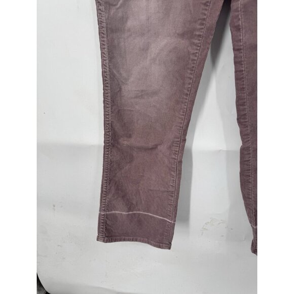 AMO Bella Corduroy Straight Leg Pant Women 26 Amethyst Cropped High Waisted - Picture 10 of 11